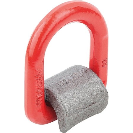 Lifting Point Swiveling Steel, Red, With Spring Strip, B=45